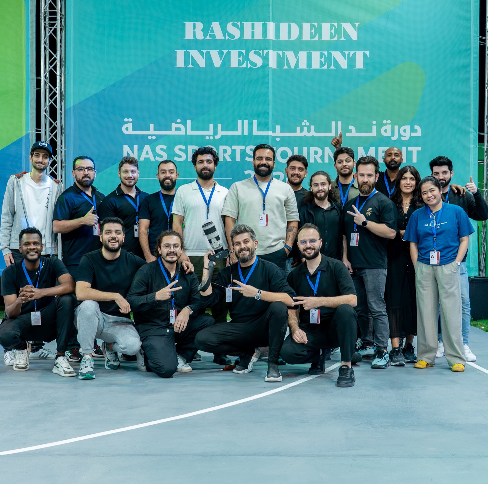 The Triple P team on-site at Nad Al Sheba Sports Tournament